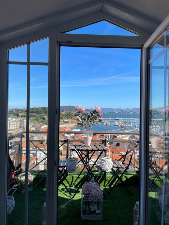 Estudio Impresionantes Vistas Con Terraza Y Piscina Baiona Buitenkant foto